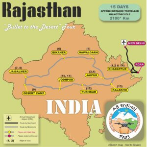 Motorcycle tour of Rajasthan North & West Bullet to the desert tour